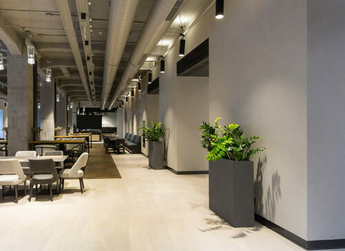 Pflanzkübel hoch, länglich mit rechteckiger Basis dunkelgrau MyTraumgarten