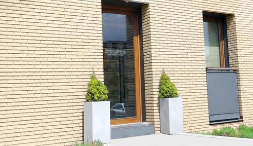 Pflanzenkübel eckig, hoch grau MyTraumgarten