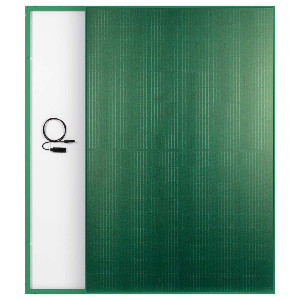 FuturaSun Silk Nova Green 390 Watt farbiges Solarmodul, grün, für Photovoltaik-Anlagen MyTraumgarten