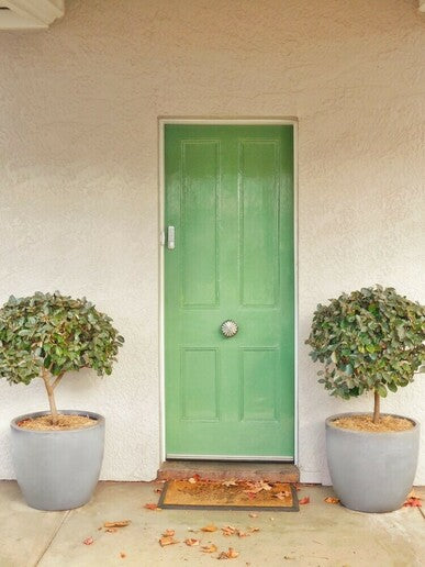 Pflanzkübel runder Boden betonfarben MyTraumgarten