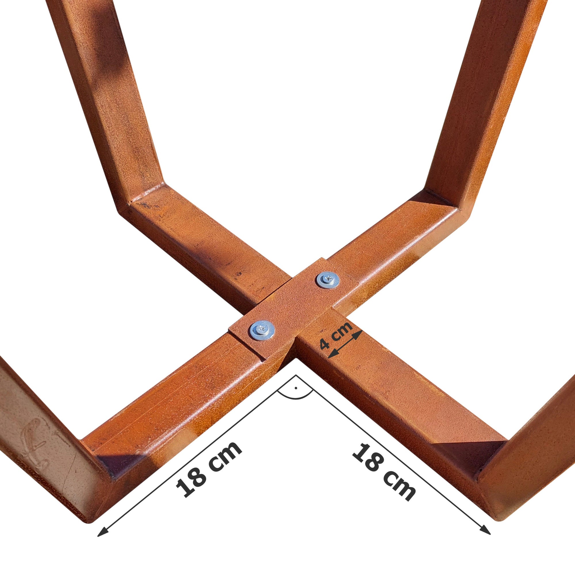 FOGON Feuerschale Rahmen 70 cm Cortenstahl MyTraumgarten
