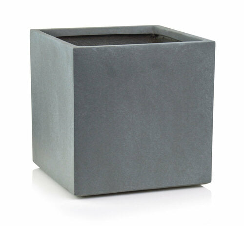 Pflanzenkübel würfelförmig dunkelgrau MyTraumgarten
